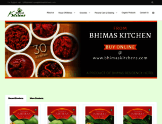 bhimaskitchens.com screenshot