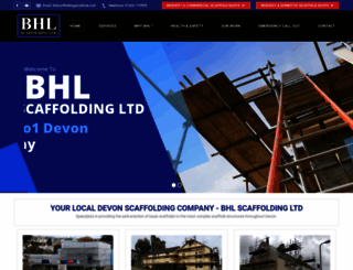 bhl-scaffolding.co.uk screenshot