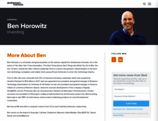 bhorowitz.com screenshot