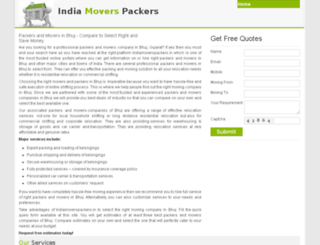 bhuj.indiamoverspackers.in screenshot