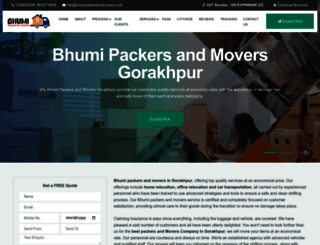bhumipackersandmovers.com screenshot