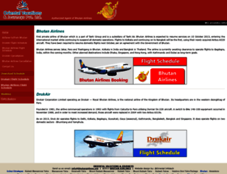 bhutan-airline.com screenshot