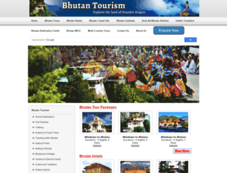 bhutan-tourism.org screenshot