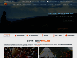 bhutaninbound.com screenshot