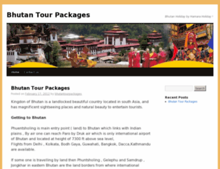 bhutantourpackages.com screenshot