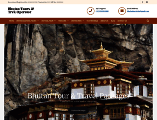 bhutantourstrip.com screenshot
