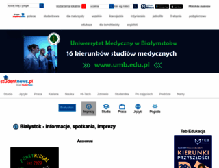 bialystok.studentnews.pl screenshot