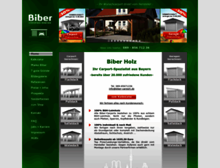 biber-carport.de screenshot