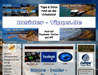bibione-insider-tipps.de screenshot