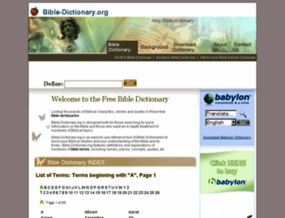 bible-dictionary.org screenshot
