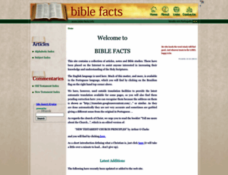 bible-facts.info screenshot