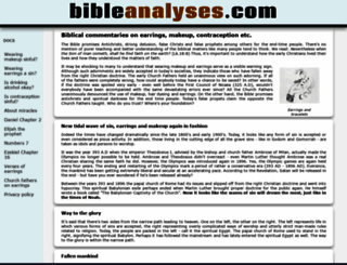 bibleanalyses.com screenshot