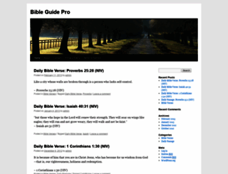 bibleguidepro.com screenshot