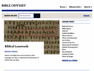 bibleodyssey.com screenshot