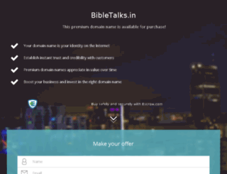bibletalks.in screenshot