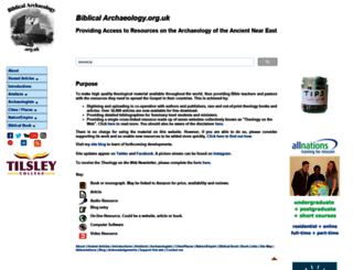 biblicalarchaeology.org.uk screenshot