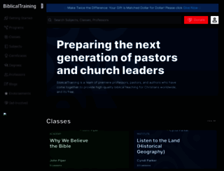 biblicaltraining.com screenshot