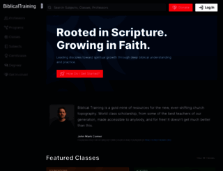 biblicaltraining.org screenshot