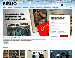 biblio.co.uk screenshot