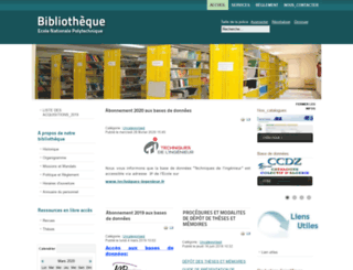 biblio.enp.edu.dz screenshot