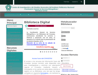 biblioteca.cinvestav.mx screenshot