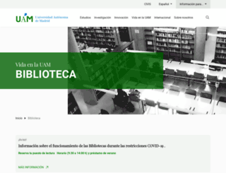 biblioteca.uam.es screenshot