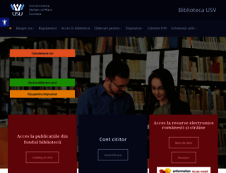 biblioteca.usv.ro screenshot