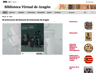 bibliotecavirtual.aragon.es screenshot