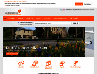 bibliotheekhilversum.nl screenshot