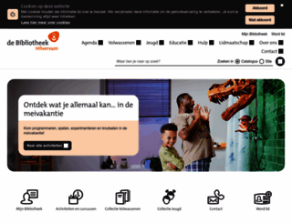 bibliotheekhilversum.nl screenshot