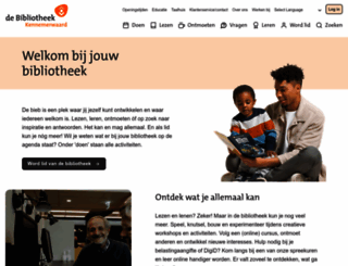 bibliotheekkennemerwaard.nl screenshot