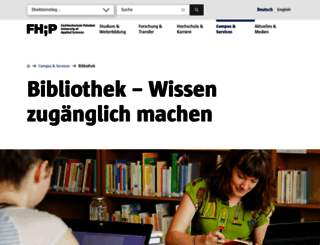 bibliothek.fh-potsdam.de screenshot
