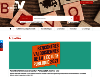 bibliotheques.valdoise.fr screenshot