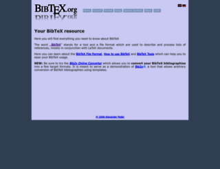 bibtex.org screenshot
