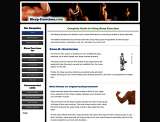 bicep-exercises.com screenshot
