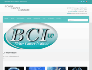 bichercancerinstitute.com screenshot