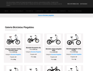 bicicletas-plegables.com screenshot