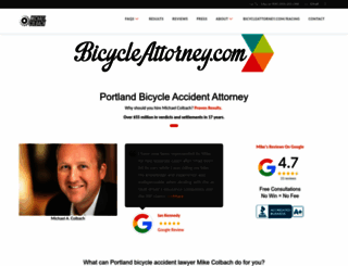 bicycleattorney.com screenshot