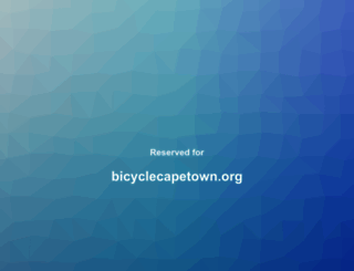 bicyclecapetown.org screenshot