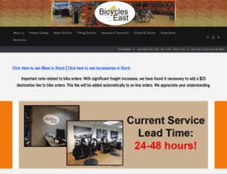 bicycleseast.com screenshot