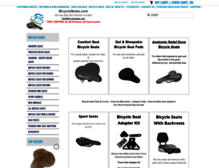 bicycleseats.com screenshot