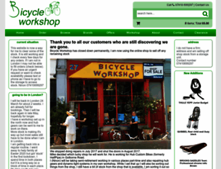 bicycleworkshop.co.uk screenshot