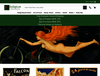 bicyclingart.com screenshot