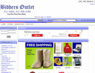 biddersoutlet.com screenshot