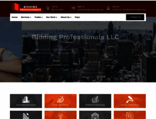 biddingprofessionals.com screenshot