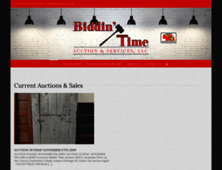 biddintimeauction.com screenshot
