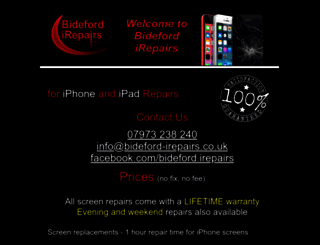 bideford-irepairs.co.uk screenshot