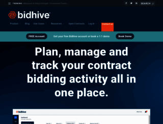 bidhive.com screenshot