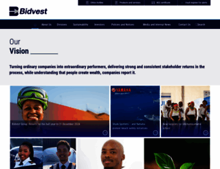 bidvest.com screenshot