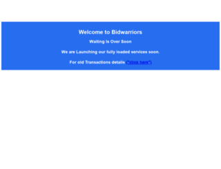 bidwarriors.com screenshot